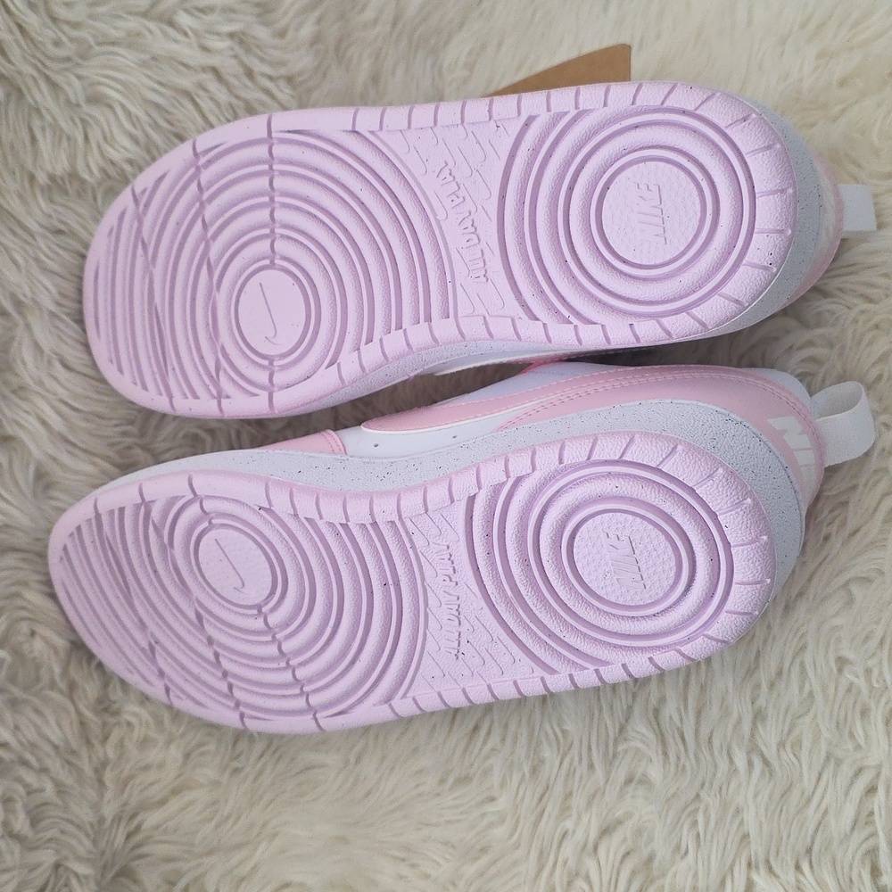 Nike Court Borough Low Recraft Athletic Shoes White Pink NEW 7Y 8.5W - Picture 7 of 7